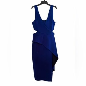 BCBGMaxAzria Royal Blue Asymmetrical Dress